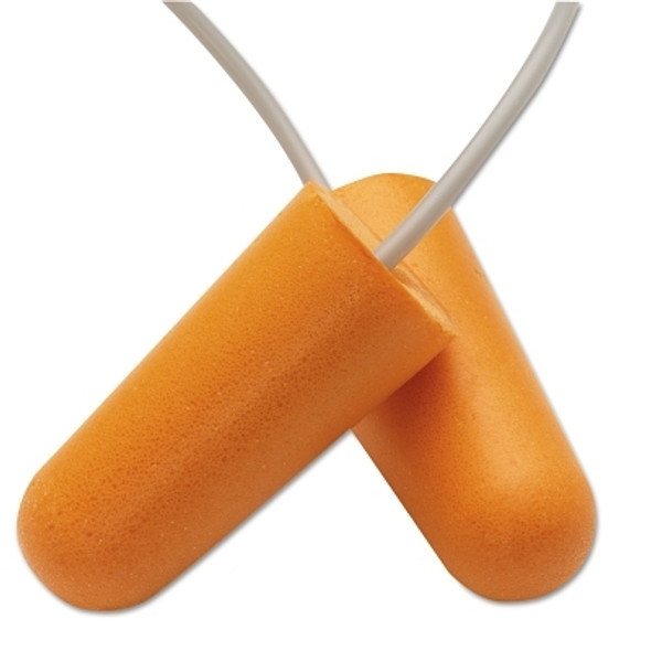 H10 Disposable Earplugs, Soft Foam, Orange, Corded (100 EA / BX)