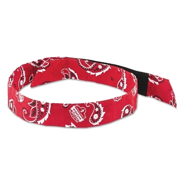 Chill-Its 6705 Evaporative Cooling Hook and Loop Bandana, Red Western (24 EA / CA)