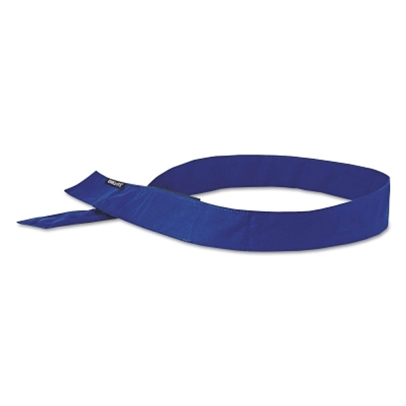 Chill-Its 6705 Evaporative Cooling Hook and Loop Bandanas, Solid Blue (24 EA / CA)