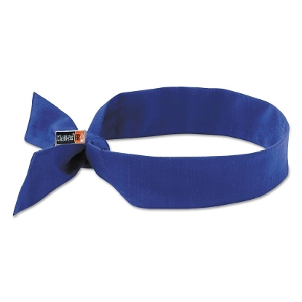 Chill-Its 6700FR Evaporative Flame Resistent Cooling Bandanas, Solid Blue (6 EA / CA)