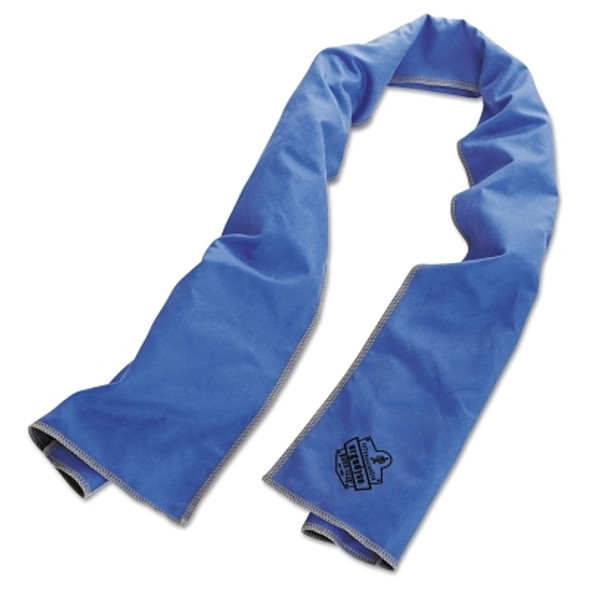 Chill-Its 6602MF Evaporative Micro-Fiber Cooling Towel, Solid Blue/Gray (6 EA / CA)