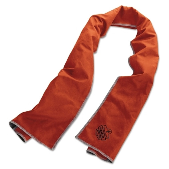 Chill-Its 6602MF Evaporative Micro-Fiber Cooling Towels, Orange/Gray (6 EA / CA)