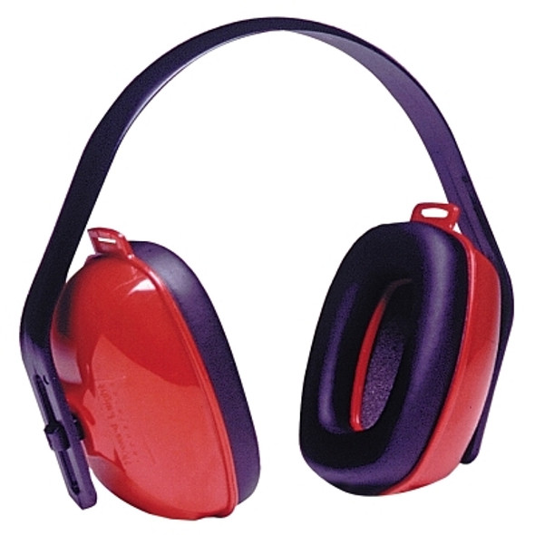 QM24PLUS Earmuff, 25 dB NRR, Red, Over the Head (1 EA)