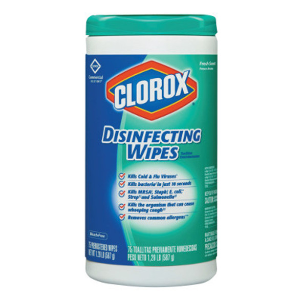 Disinfecting Wipes, 7 x 8, Fresh Scent, 75/Canister (1 EA)