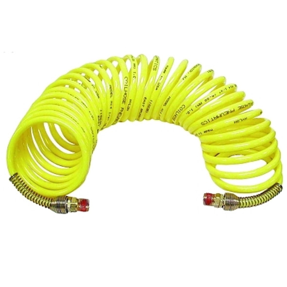 Nylon Self-Storing Air Hoses, 3/8 in I.D., 12 ft (1 EA)