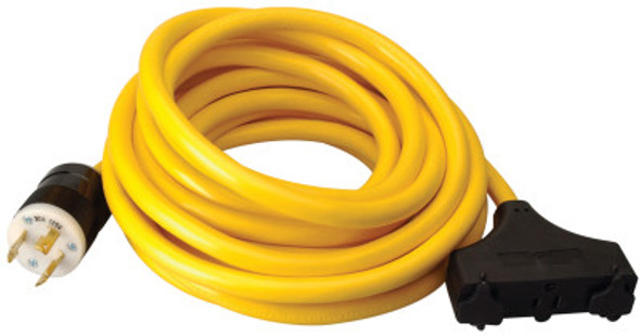 CCI Generator Extension Cord, 25 ft, 3 Outlets, 30 Amp (1 EA/EA)