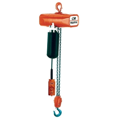 CM Columbus McKinnon Valustar Electric Chain Hoist, 1/2 Tons Capacity