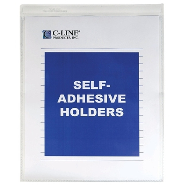 C-Line Products, Inc. Self-Adhesive Shop Ticket Holders, 9 x 12, 50 per box, Clear (1 BX / BX)