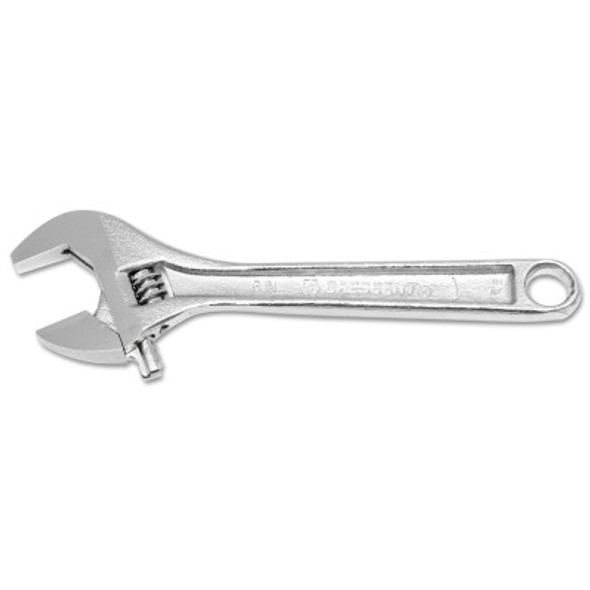 Apex Tool Group Chrome Adjustable Wrenches, 4 in Long, 1/2 in Opening, Chrome (1 EA/EA)