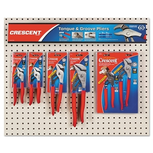 Crescent Tongue And Groove Pliers Displays, 16 Pieces (1 EA / EA)