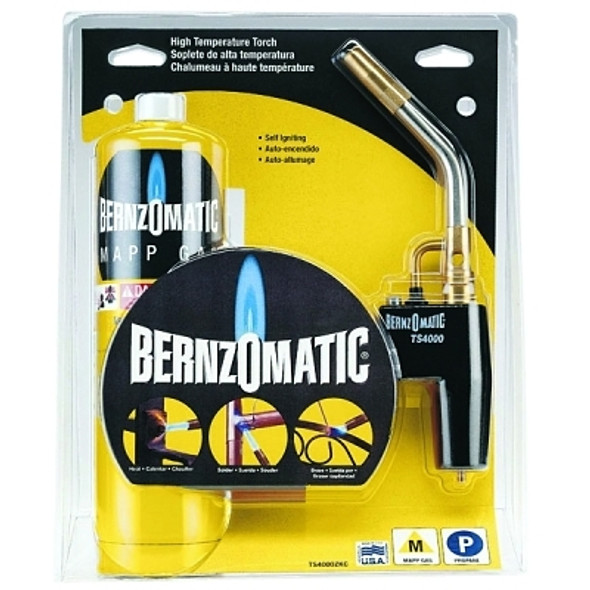 BernzOmatic Multi-Application MAPP Kit, 16 oz MAPP Cylinder; TS4000T Torch Head (3 EA / CT)
