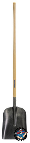 The AMES Companies, Inc. Steel Hollow-Back Shovels & Scoops, 16 X 11.5, 51 in White Ash Straight Handle (1 EA/EA)