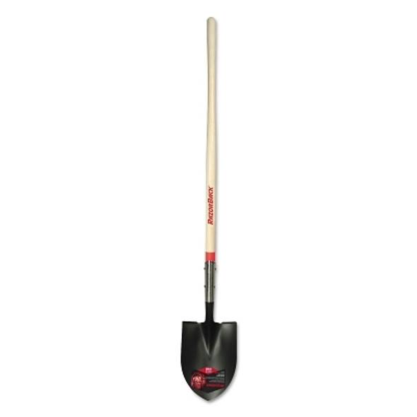 Forged Round Point Shovel, 11.5 in L x 8.75 in W blade, Round Point, 45 in Hardwood Straight Cushion Handle (1 EA)