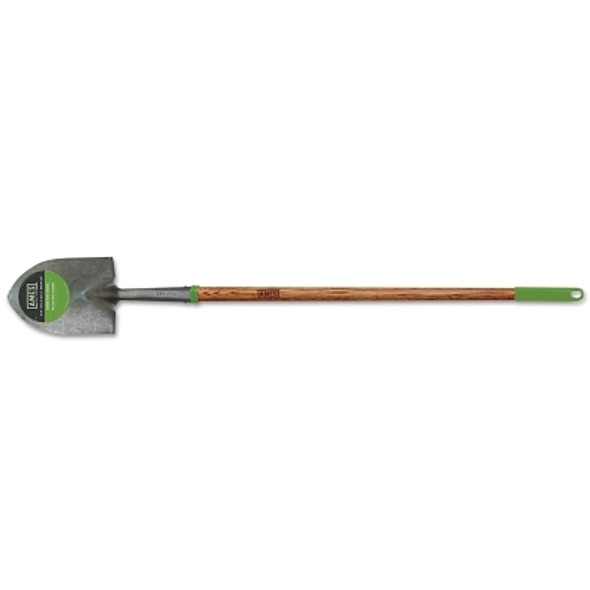Long Handle Round Point Floral Shovel, 6 in W x 8-1/4 in L, 43 in Straight Hardwood Handle with Comfort End Grip (1 EA)
