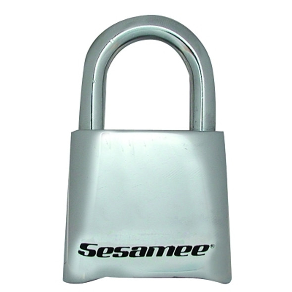 Sesamee  Keyless Padlocks, 5/16 in Diam., 1 in L X 1 in W, Chrome (5 EA / BX)