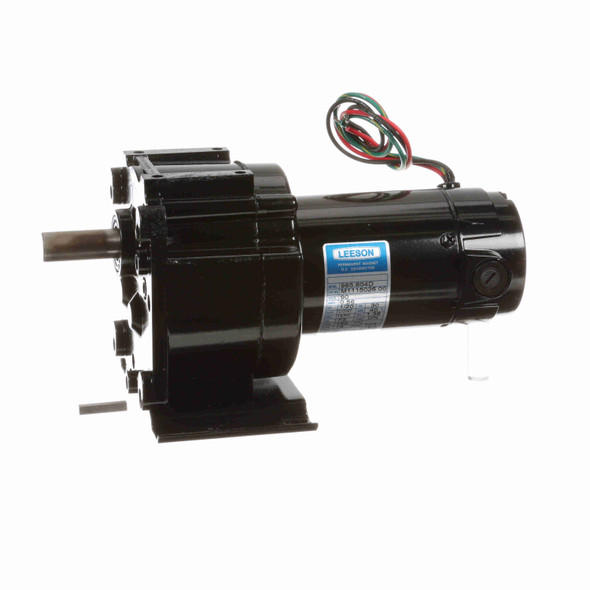 Leeson 0.05 HP DC Gearmotor, 18 RPM, 90 V, 30 Frame, TENV - M1115026.00