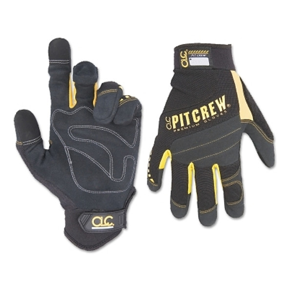 Pit Crew Gloves, Black, Medium (6 PR / BX)