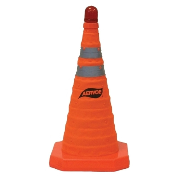 Collapsible Safety Cones, 18 in, Nylon, Orange (1 EA)