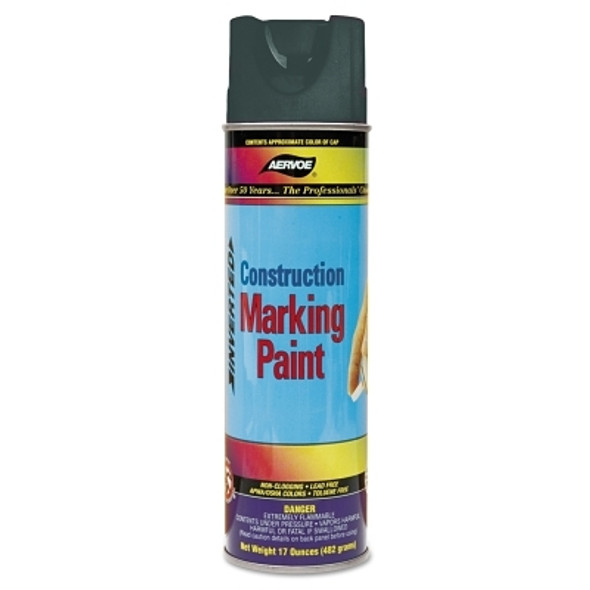 Aervoe Construction Marking Paints, 20 oz , Black (12 CAN / CS)