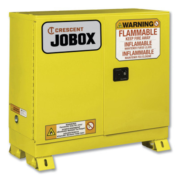 30 Gallon Flammable Manual Close Safety Cabinet - Yellow (1 EA)