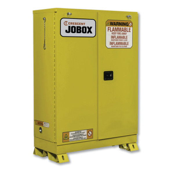 45 Gallon Flammable Self-Closing Safety Cabinet - Yellow (1 EA)