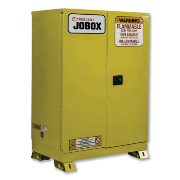 60 Gallon Flammable Manual Close Safety Cabinet - Yellow (1 EA)