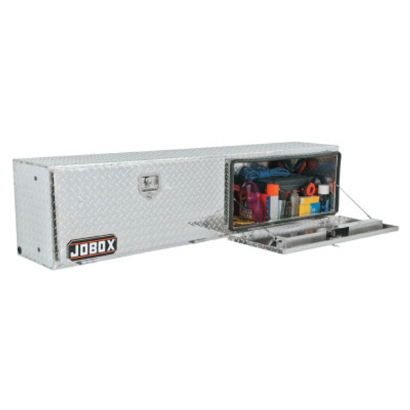 Apex Tool Group Topside Truck Boxes, 44 in W x 15 in D x 17 in H, Aluminum, Silver (1 EA/EA)
