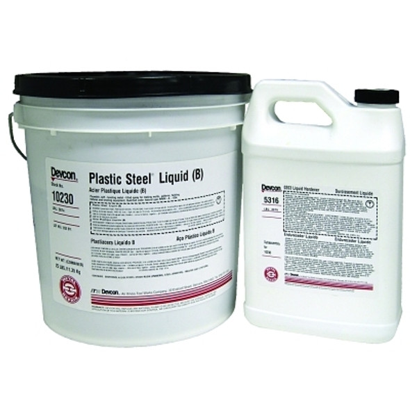 Devcon Plastic Steel Liquid (B), 25 lb, Dark Grey (1 EA / EA)