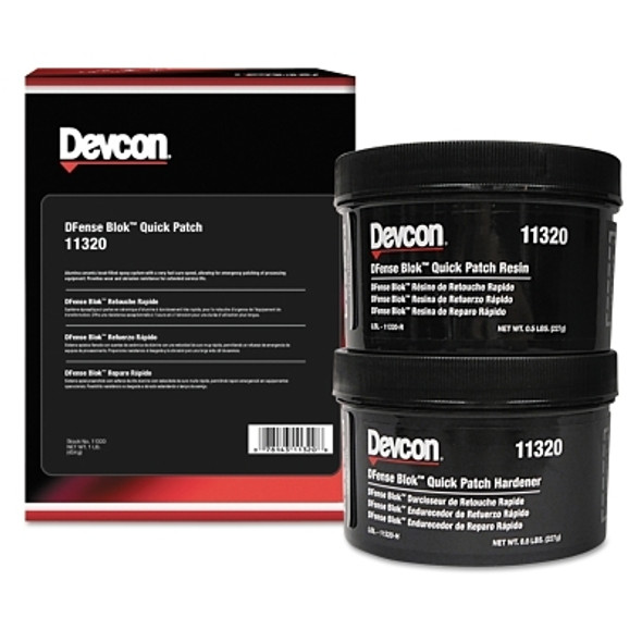 Devcon DFense Blok Quick Patch Sealants, 1 lb Container, Gray (6 EA / CA)