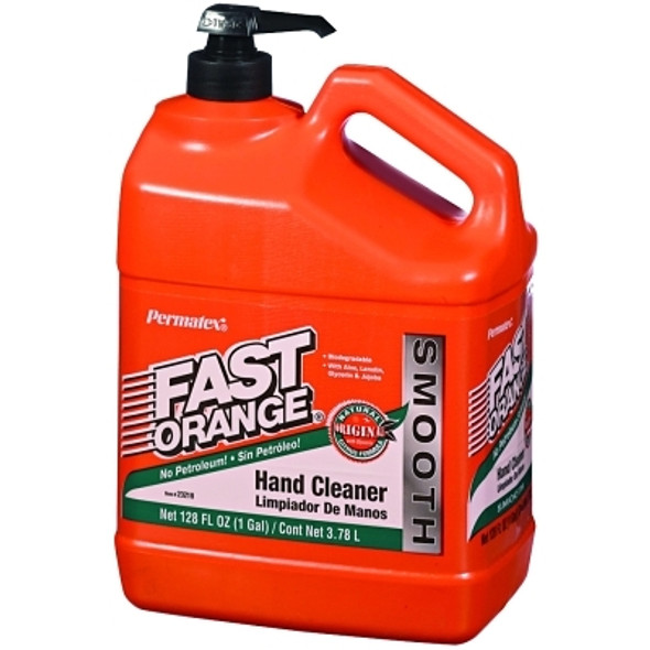 Permatex Fast Orange Smooth Lotion Hand Cleaner, Citrus, Bottle w/Pump, 1 gal (4 EA / CS)