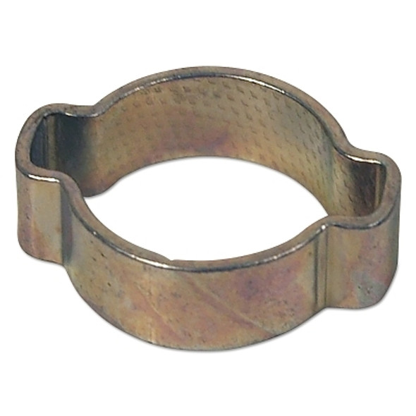 Dixon Valve Double-Ear Pinch-On Clamps, 9/16 in Dia, 0.295 in Wide, Steel (100 EA / BAG)