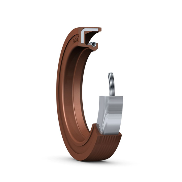 CR Seals 28X44X6 HMS5 V Single Lip Oil Seal - Solid, 28 mm Shaft, 44 mm OD, 6 mm Width, HMS5 Design, Fluoro Rubber (FKM) Lip Material