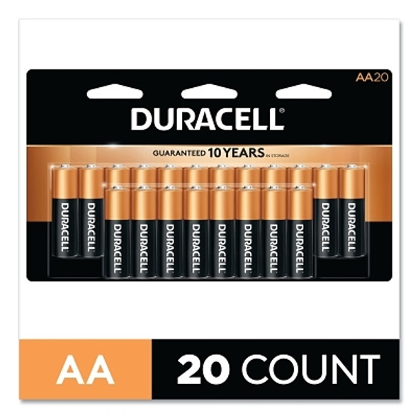 Duracell CopperTop Alkaline Battery, 1.5V, AA, 20/PK (20 EA / PK)