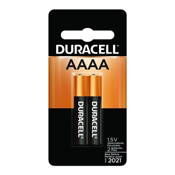 Duracell CopperTop Alkaline Battery, 1.5V, AAAA, 2 EA/PK (2 EA / CD)