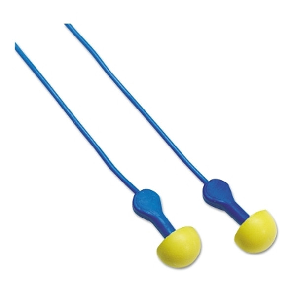 E-A-R Express Pod Plugs Earplug, Blue/Yellow, Corded (100 PR / BX)