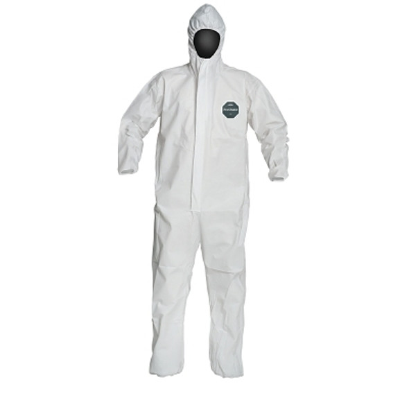 ProShield 50 Hooded Coveralls with Elastic Wrists/Ankles, White, 2X-Large (25 EA / CA)