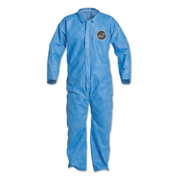 Proshield 10 Coveralls Blue with Open Wrists and Ankles, Blue, Medium (25 EA / CA)