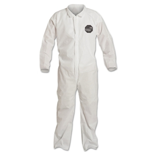 Proshield 10 Coveralls White with Open Wrists and Ankles, White, Large (25 EA / CA)