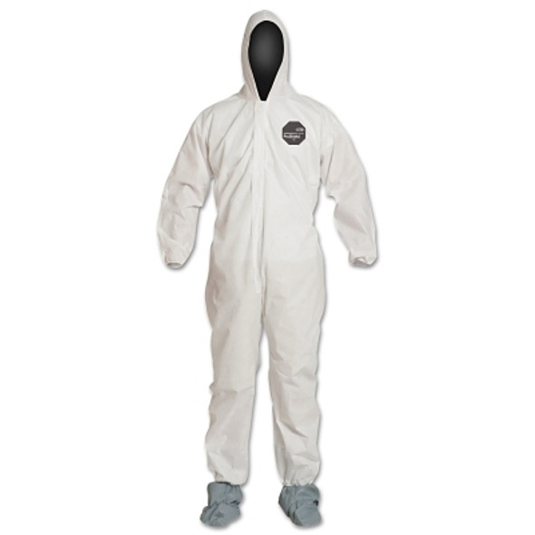 Proshield 10 Coveralls White with Attached Hood and Boots, White, 2X-Large (25 EA / CA)