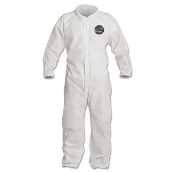 Proshield 10 Coveralls White with Elastic Wrists and Ankles, White, 4X-Large (25 EA / CA)