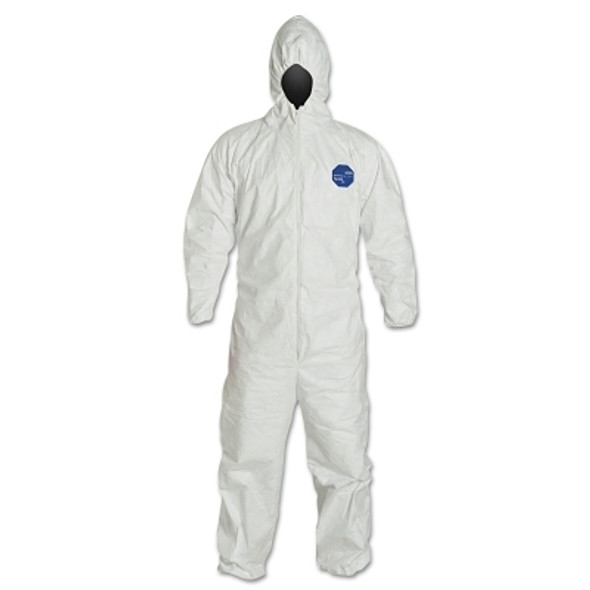 Tyvek 400 Hooded Coveralls w/Elastic Wrists/Ankles, White, 7X-Large (25 EA / CA)