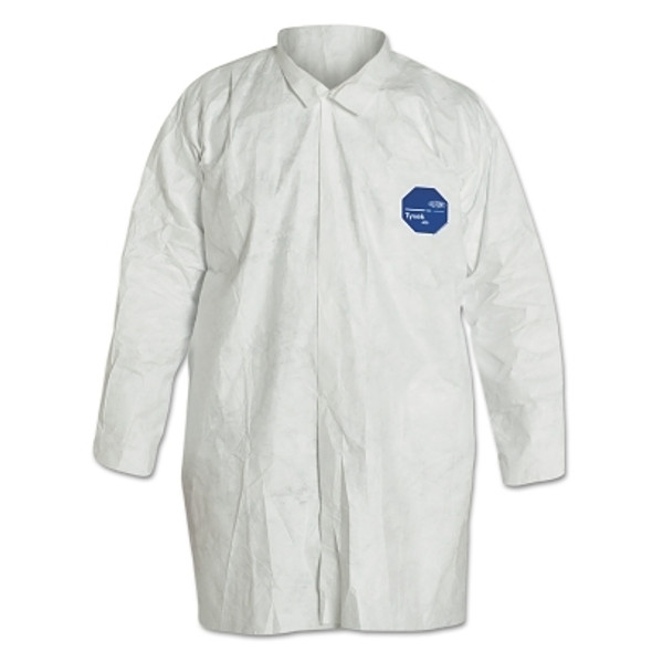 Tyvek Lab Coats No Pockets, 2X-Large, White (30 EA / CA)