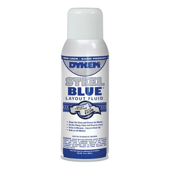 DYKEM Layout Fluid, 16 oz Aerosol Can, Blue (12 CN / CS)