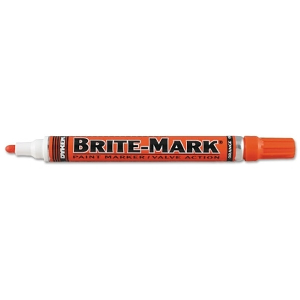 DYKEM BRITE-MARK Medium Paint Marker, Orange, Bullet (12 EA / BX)