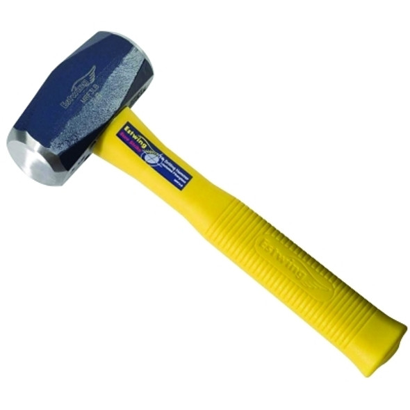 Sure-Strike Drilling Hammer, 3 lb, 11 in, Straight Fiberglass Handle (1 EA)