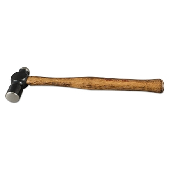 Ball Pein Hammer, Hickory Handle, 9 1/2 in, Forged Alloy Steel 2 oz Head (1 EA)