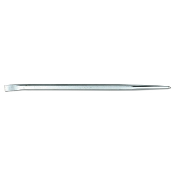 Pry Bars, 30 in, 7/8 in Stock, Offset Chisel and Straight Tapered Point, Chrome (1 EA)