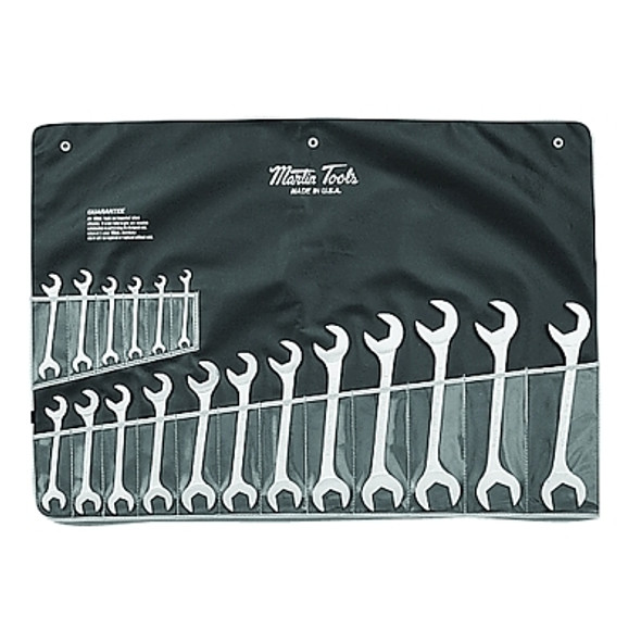 Martin Tools 18 PC Angle Opening Hydraulic Wrench Set, SAE, 11/32" - 1 1/2" (1 SET / SET)