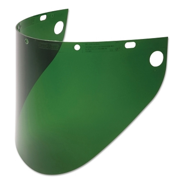 High Performance Faceshield Windows, , Dark Green, Extended View, 19-3/4 in W x 9 in L (1 EA)
