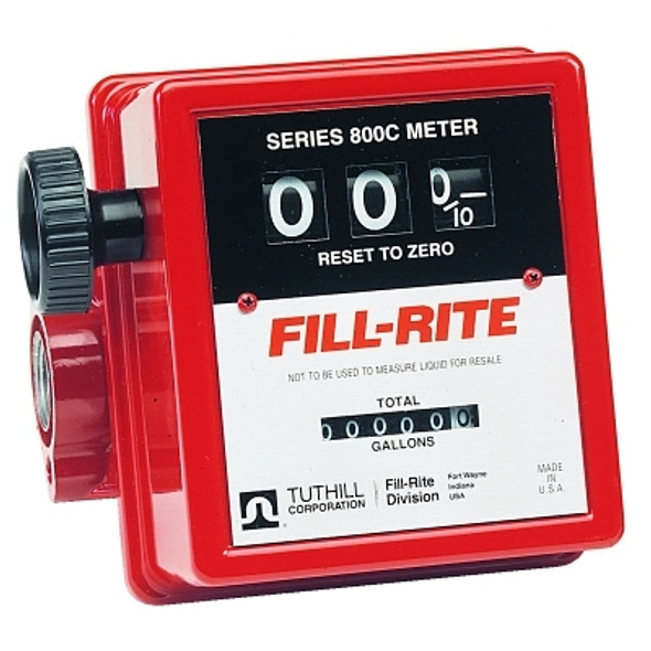Mechanical Flow Meters, 1 in Inlet, 5 gal/min - 20 gal/min, 3 Wheel (1 EA)